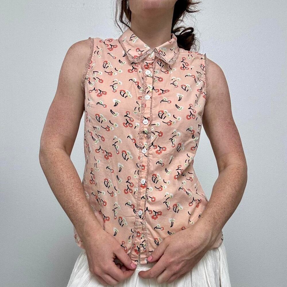 Y2k modcloth cotton button up